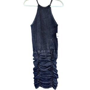 NWT Free People One Dress Womens XS Distressed Grunge Katya Mini Boho Lagenlook